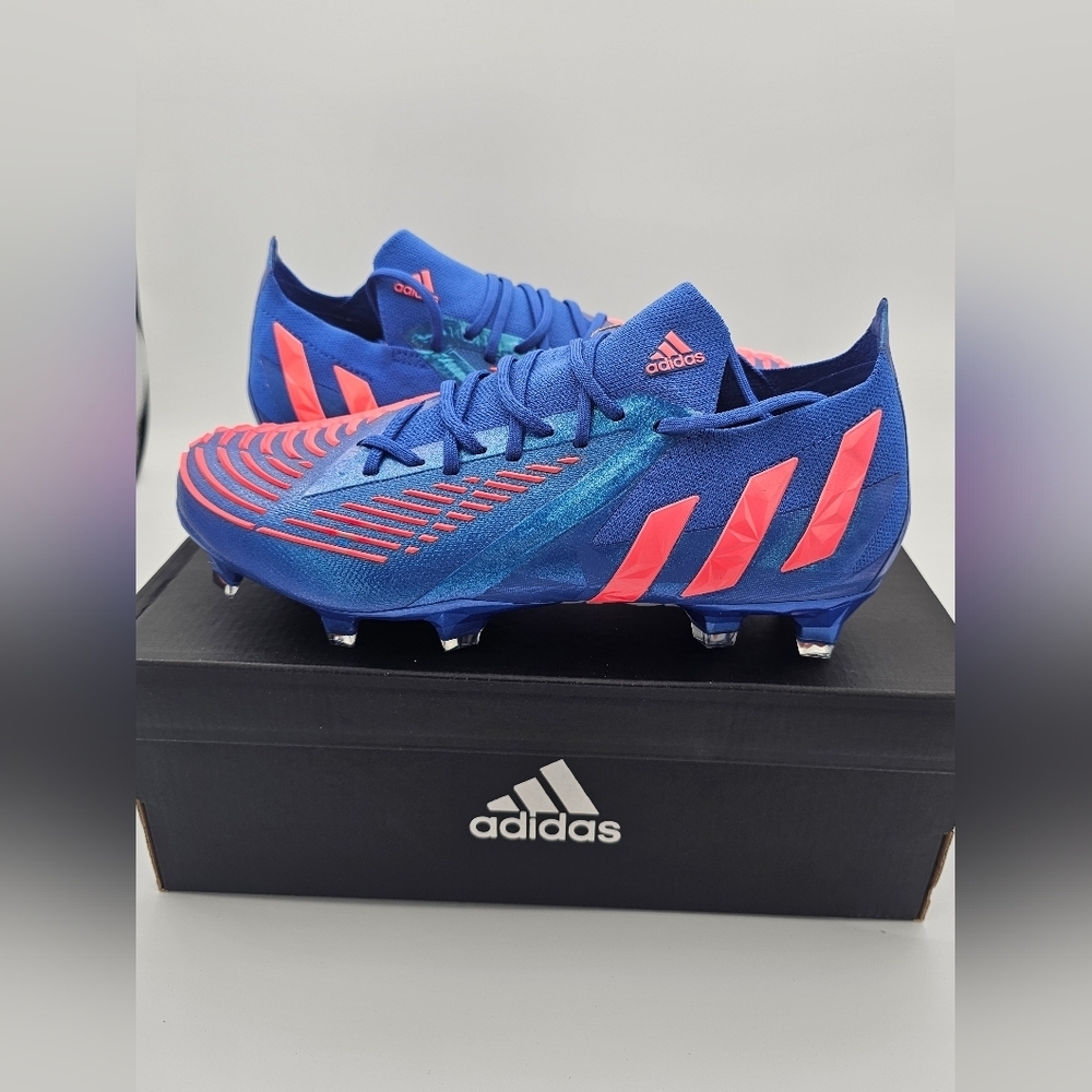 Adidas Predator Edge.1 Low FG 'Hi-Res Blue Turbo' Soccer Cleats